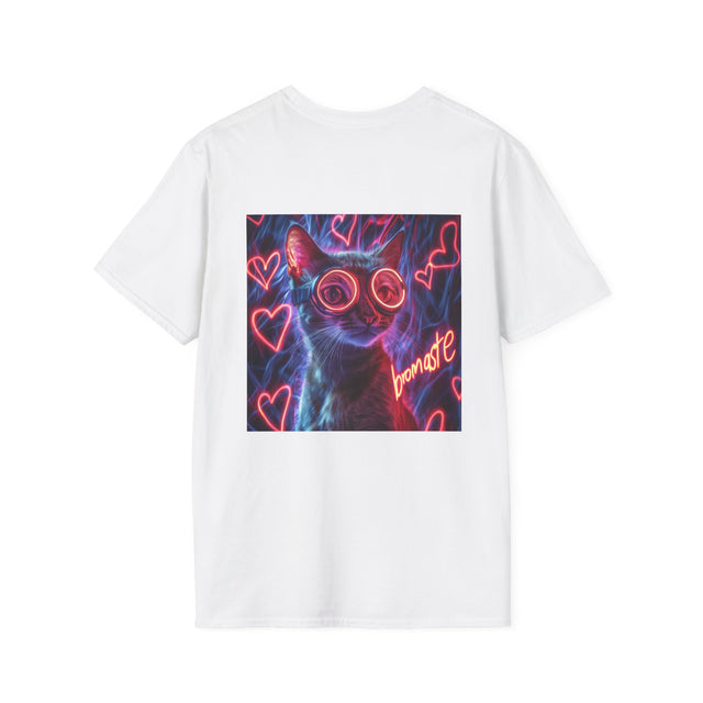 Cat Neon Hearts