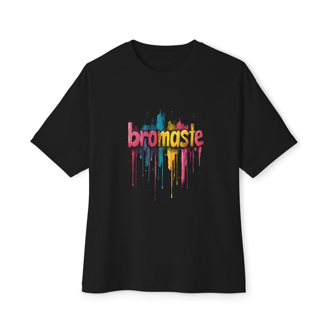 Bubble Gum Painted Logo Design - Oversized Boxy Tee
