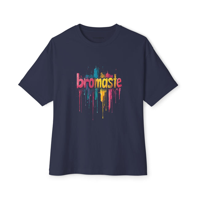 Bubble Gum Painted Logo Design - Oversized Boxy Tee