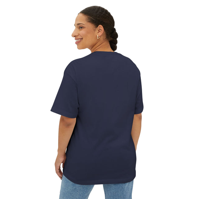 Bubble Gum Painted Logo Design - Oversized Boxy Tee